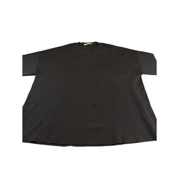 M.M. Lafleur Black Ribbed Knit Long Sleeve Top Viscose Blend Size XL - Picture 9 of 13